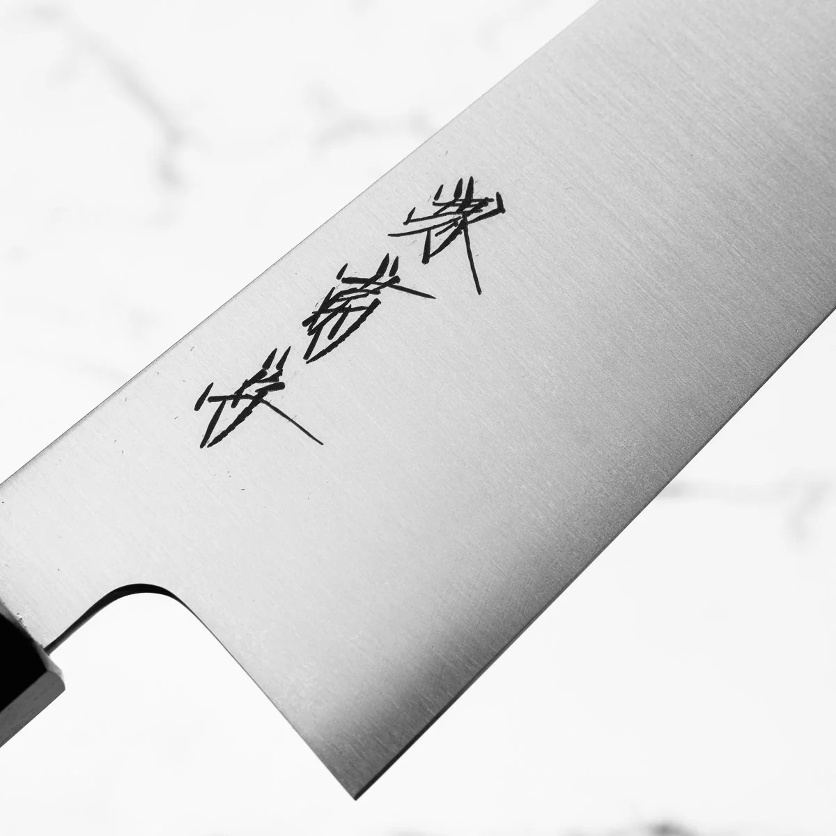 Ashi Hamono x Sakai Kikumori Swedish Stainless Gyuto 240mm - Ebony Turquoise - Image 6