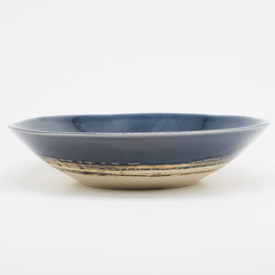Bread & Rice Glossy Glaze Large Bowl - Indigo - Image 2