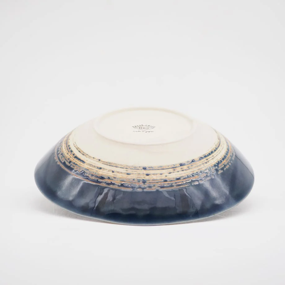 Bread & Rice Glossy Glaze Large Bowl - Indigo - Image 3