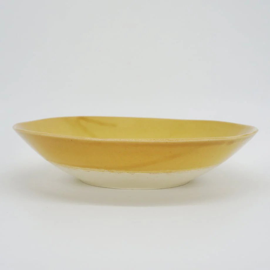 Bread & Rice Glossy Glaze Large Bowl - Mont Blanc Mustard - Image 2