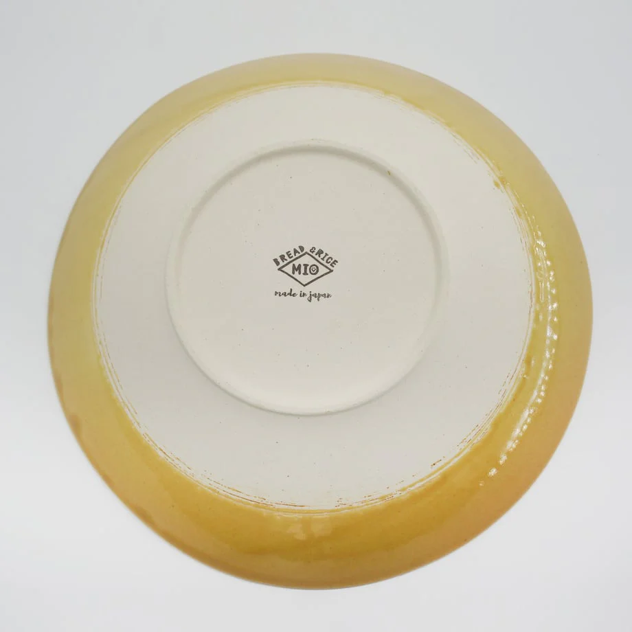 Bread & Rice Glossy Glaze Large Bowl - Mont Blanc Mustard - Image 3