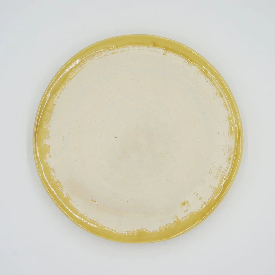 Bread & Rice Glossy Glaze Large Plate - Mont Blanc Mustard - Image 2