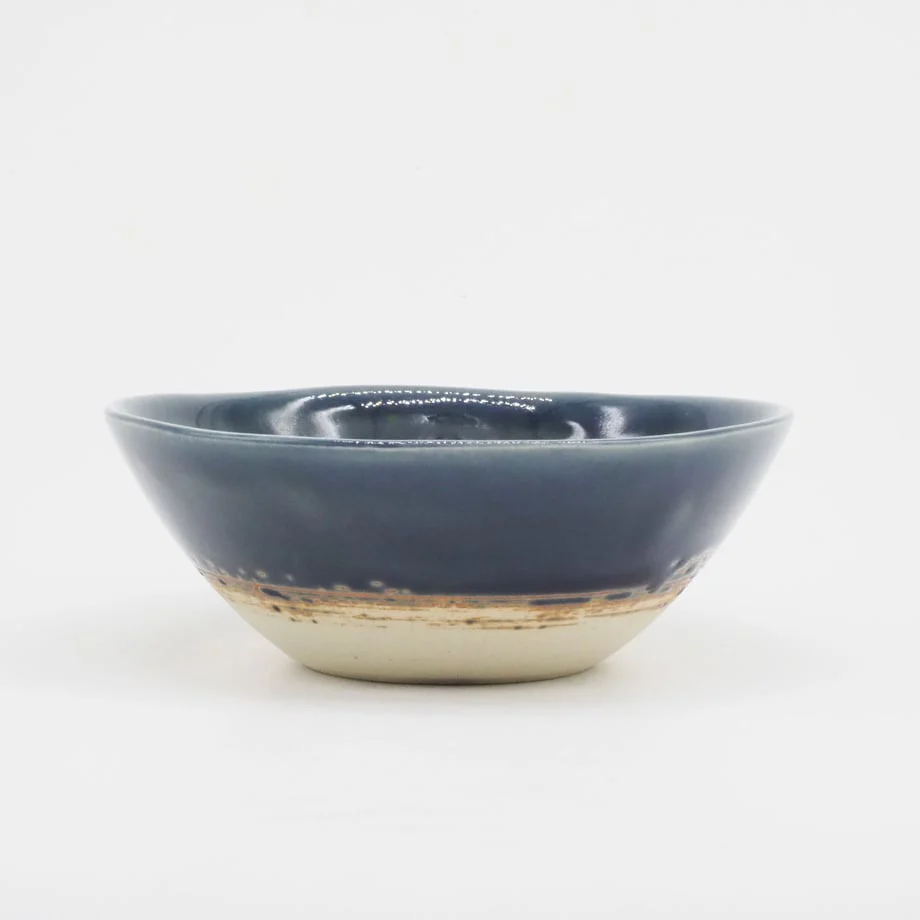 Bread & Rice Glossy Glaze Medium Bowl - Indigo - Image 2