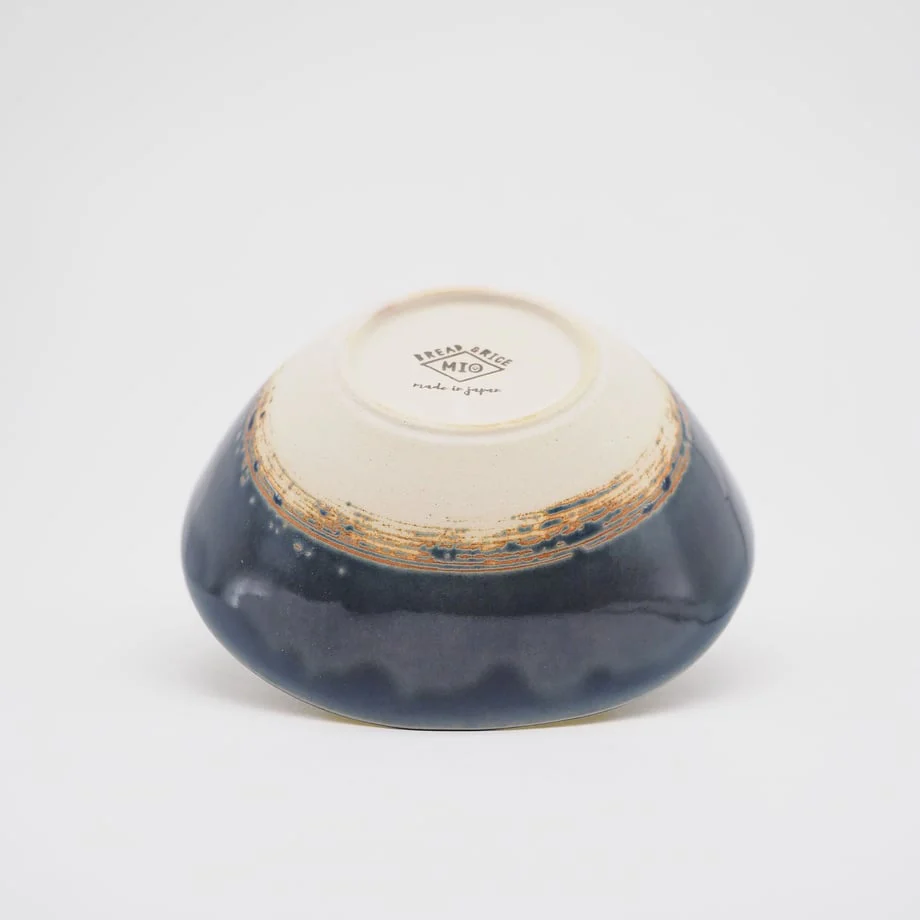 Bread & Rice Glossy Glaze Medium Bowl - Indigo - Image 3