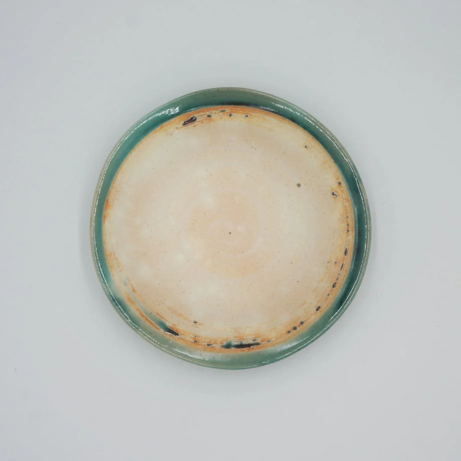 Bread & Rice Glossy Glaze Small Plate -Turkey Blue - Image 2