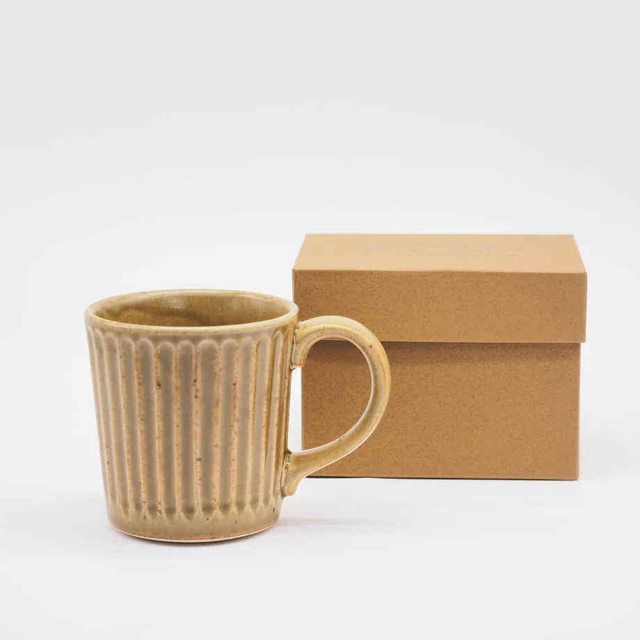 Bread & Rice Ochre Mug - Brown - Image 3