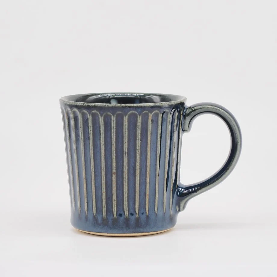 Bread & Rice Prussian Mug - Navy Blue - Image 2