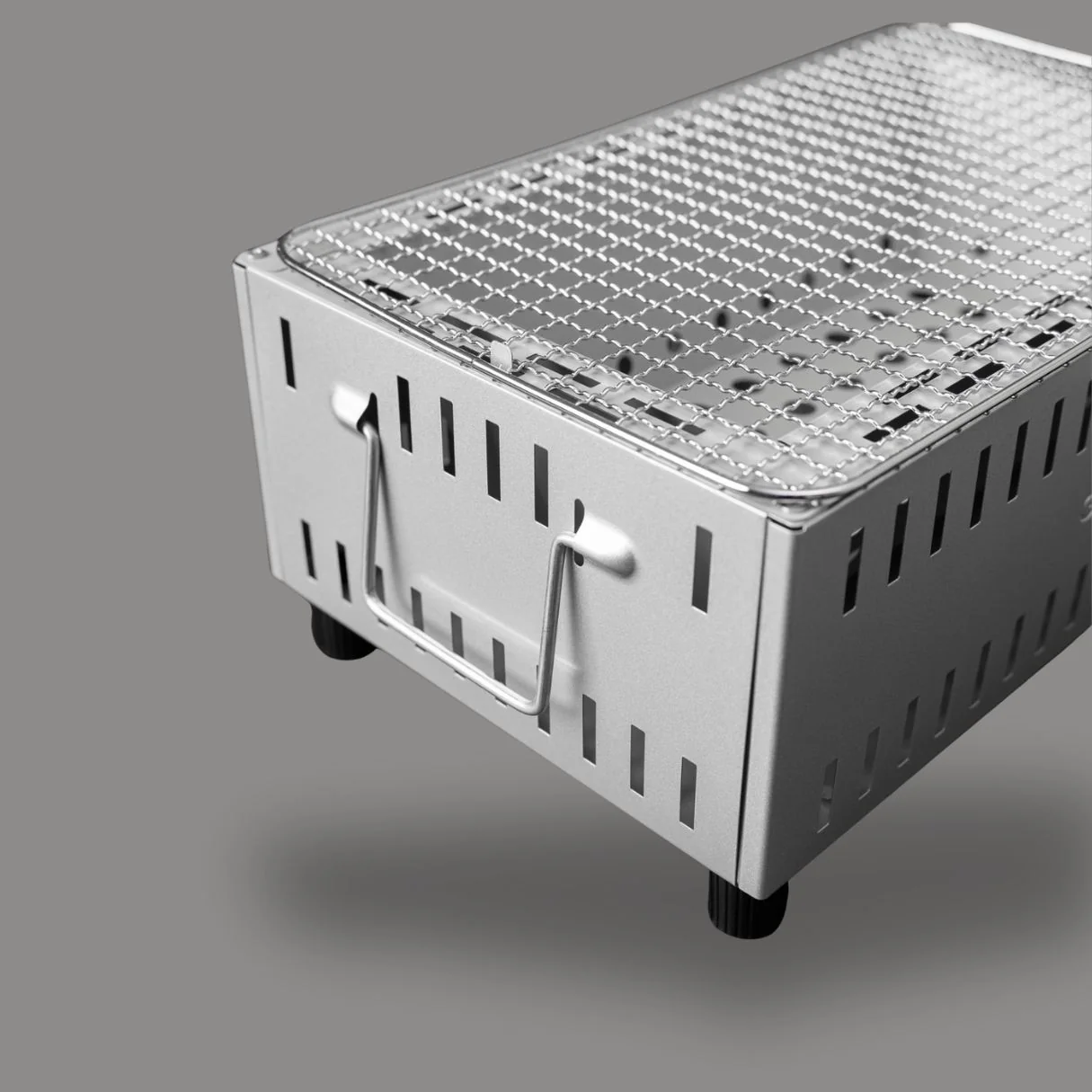 Green Life Tabletop BBQ Grill - Silver - Image 4