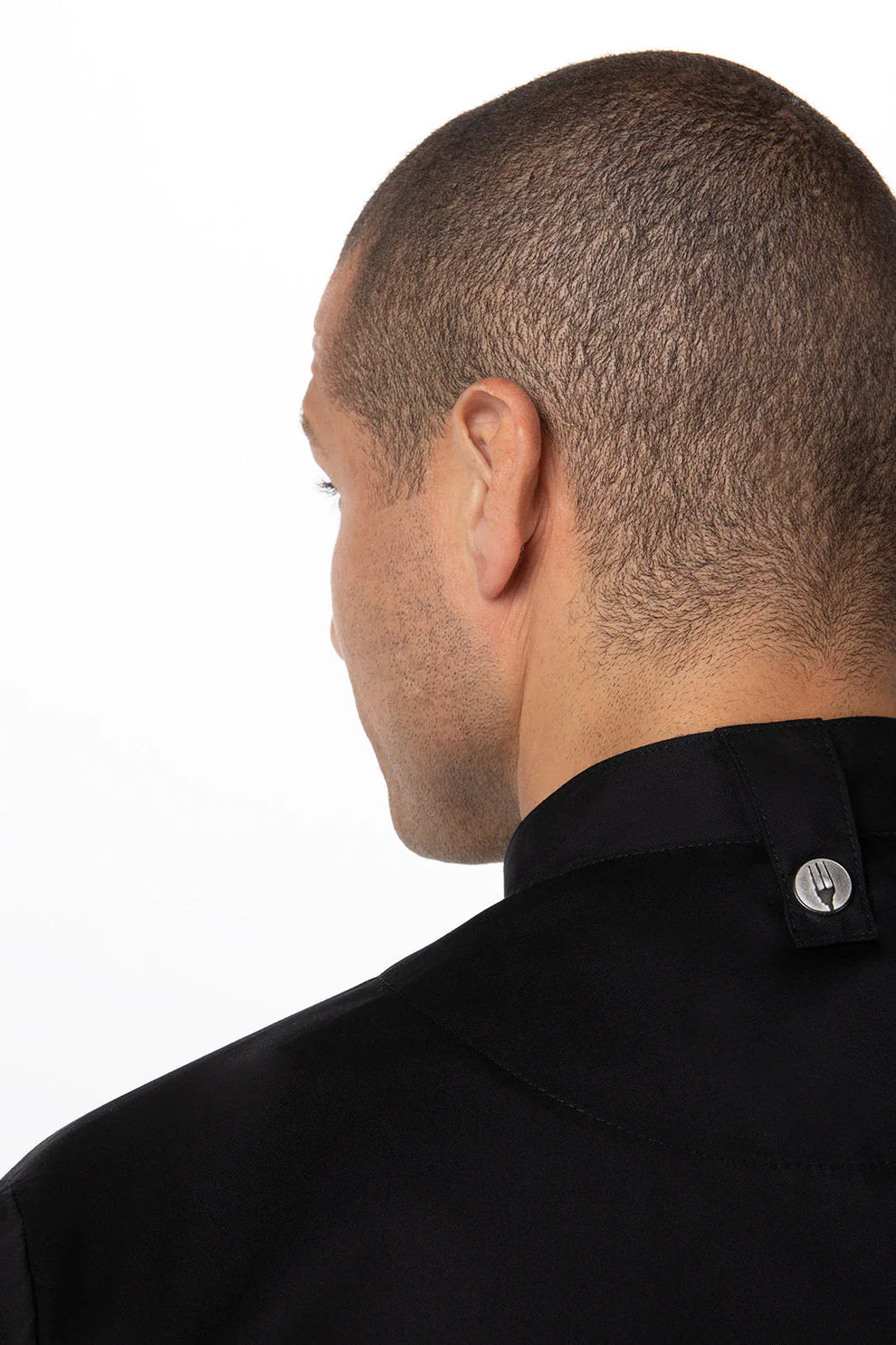 Cannes Press Stud Chef Jacket - Black - Image 2