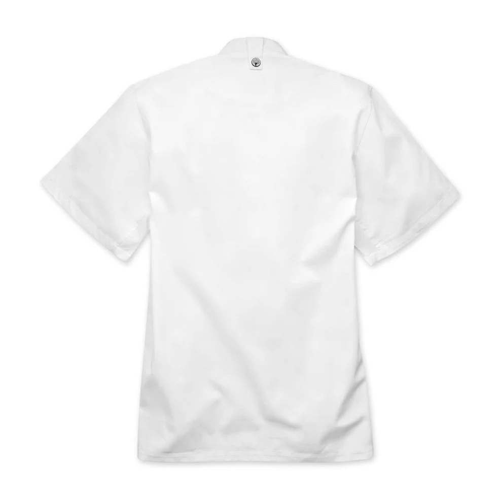 Cannes Press Stud Chef Jacket - White - Image 5