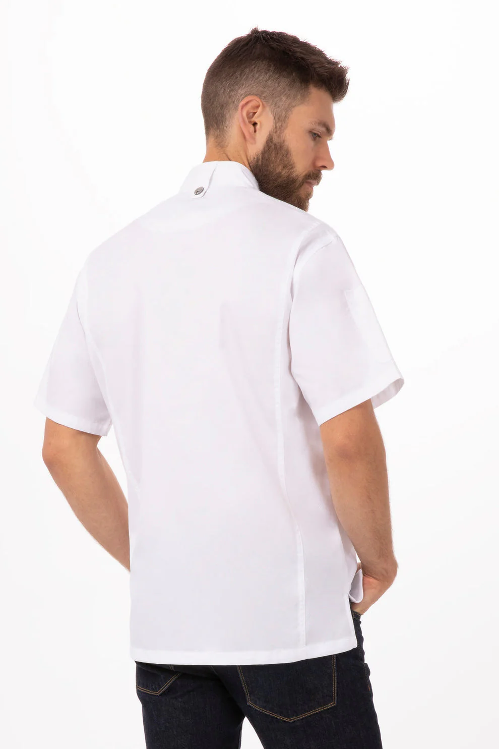 Men's Springfield Chef Jacket - White - Image 2