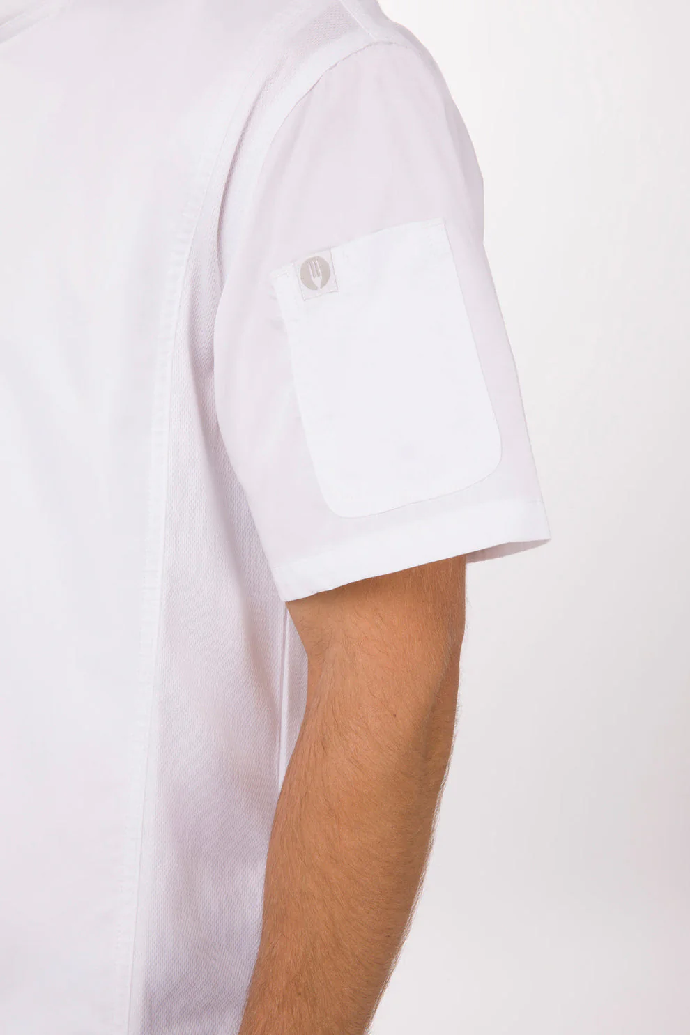 Men's Springfield Chef Jacket - White - Image 4