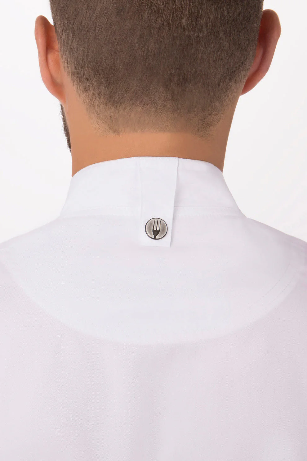 Men's Springfield Chef Jacket - White - Image 5