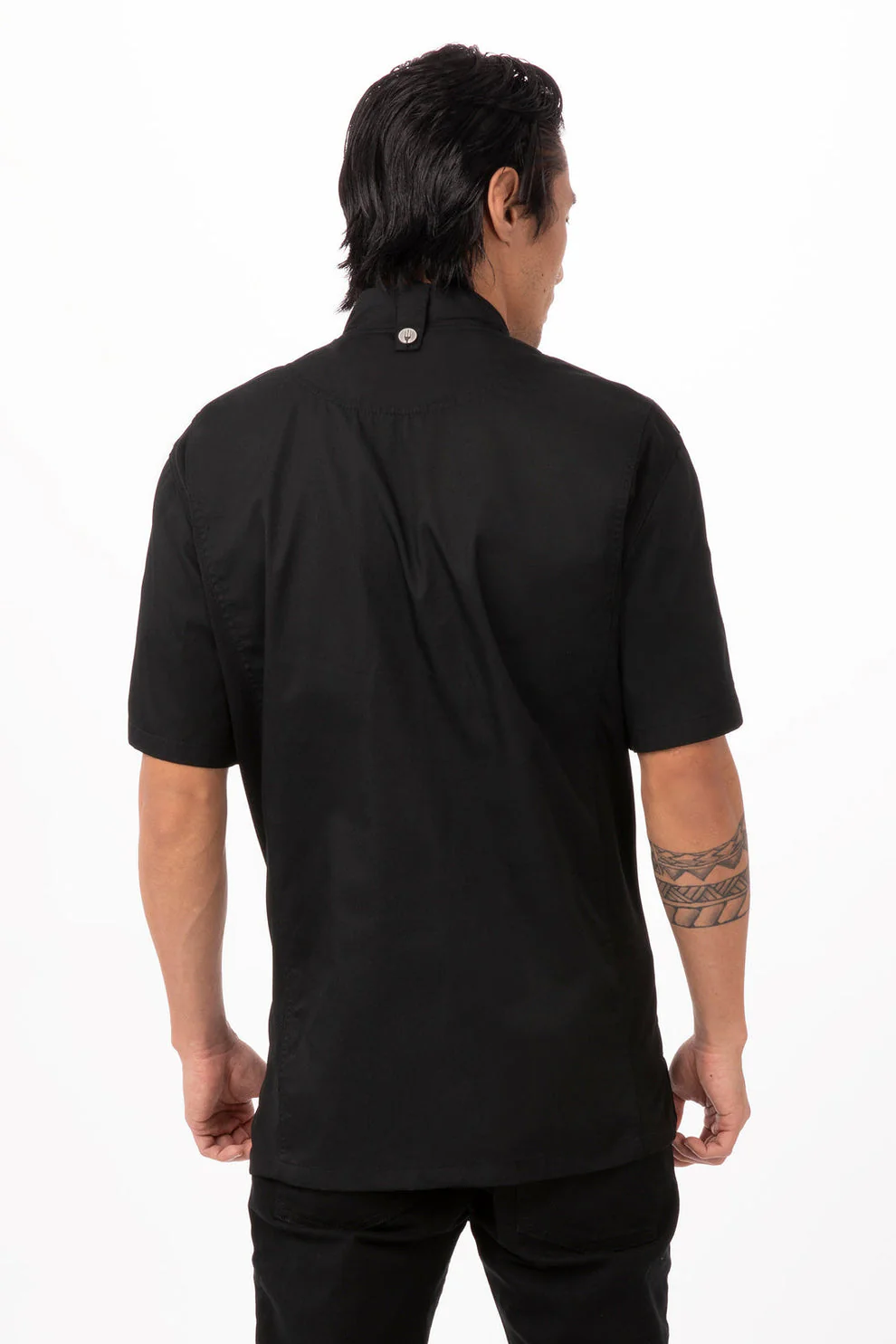 Men's Springfield Chef Jacket - Black - Image 2