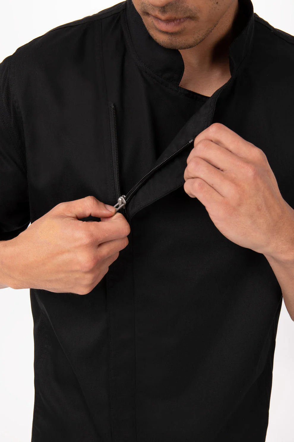 Men's Springfield Chef Jacket - Black - Image 4