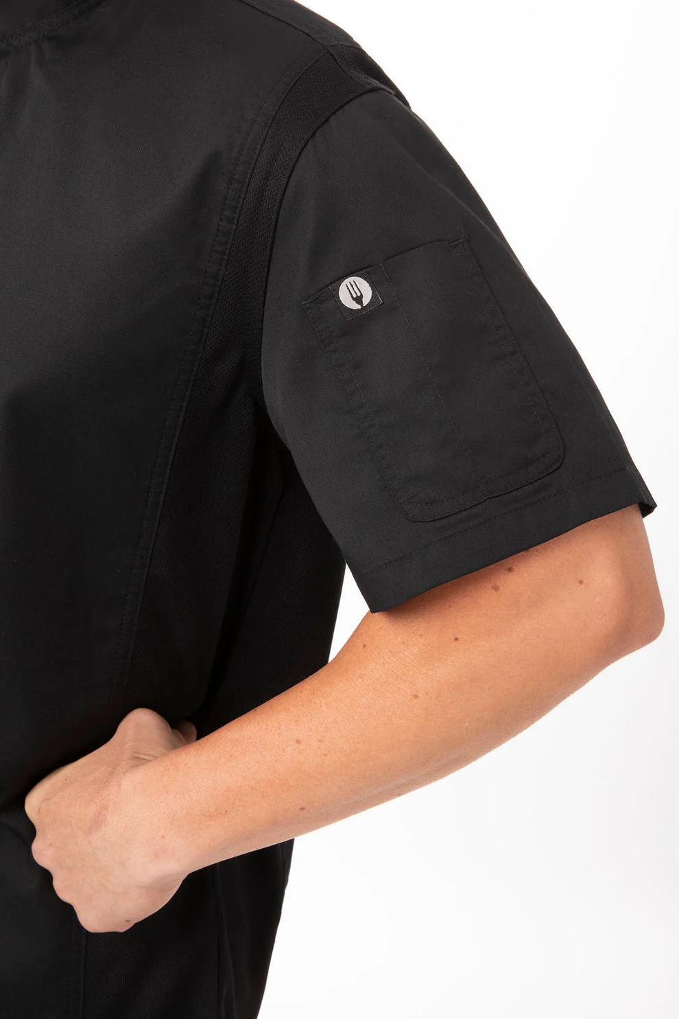Men's Springfield Chef Jacket - Black - Image 5