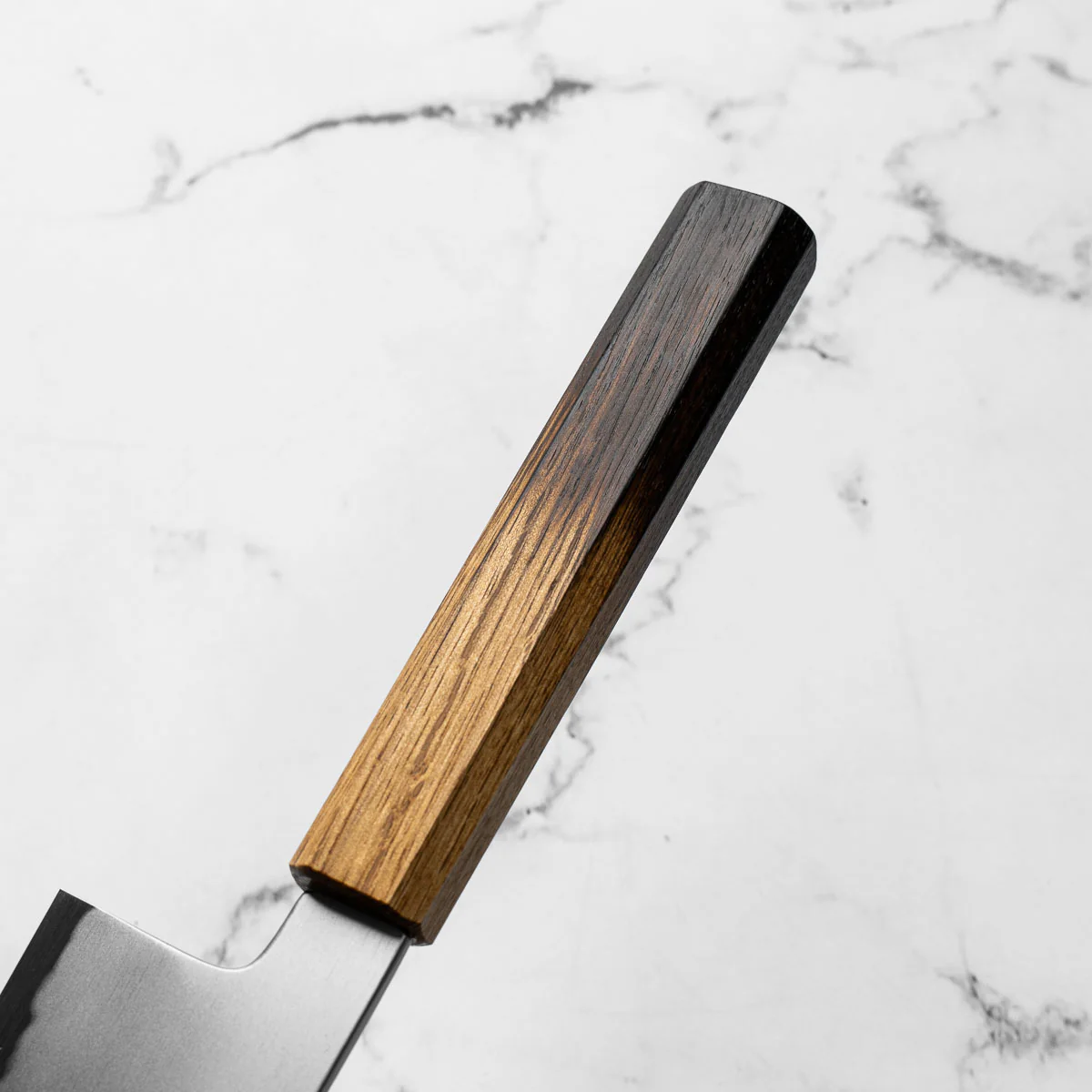 Chef's Edge x Sakai Kikumori Blue 2 Gyuto 225mm - Burnt Oak - Image 7