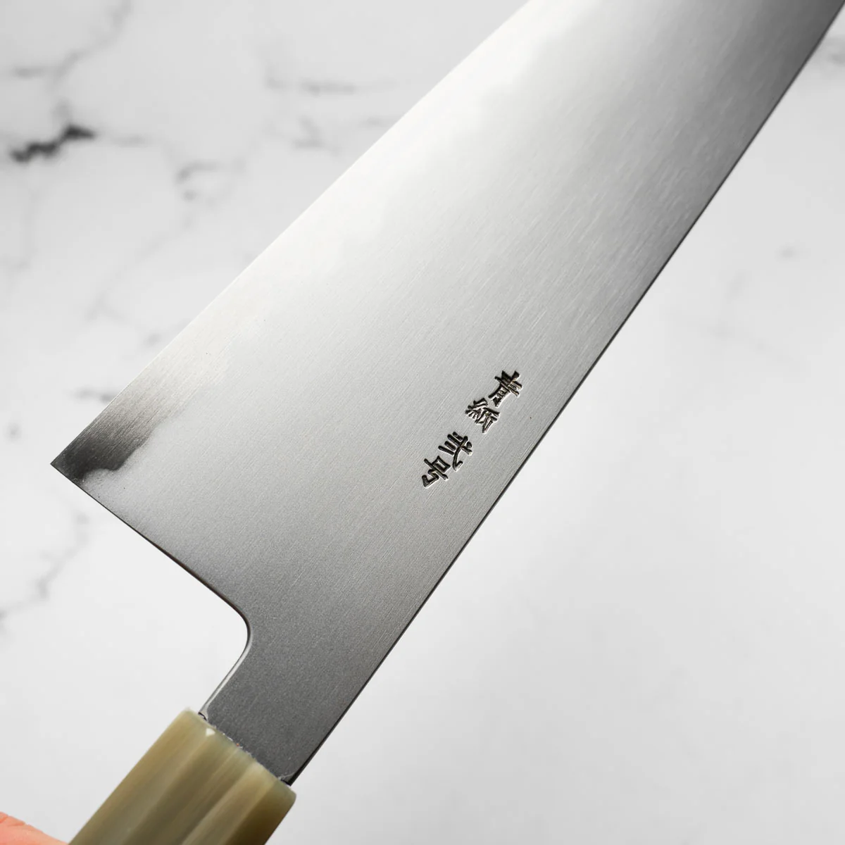 Chef's Edge x Sakai Kikumori Blue 2 Gyuto 255mm - Persimmon - Image 5