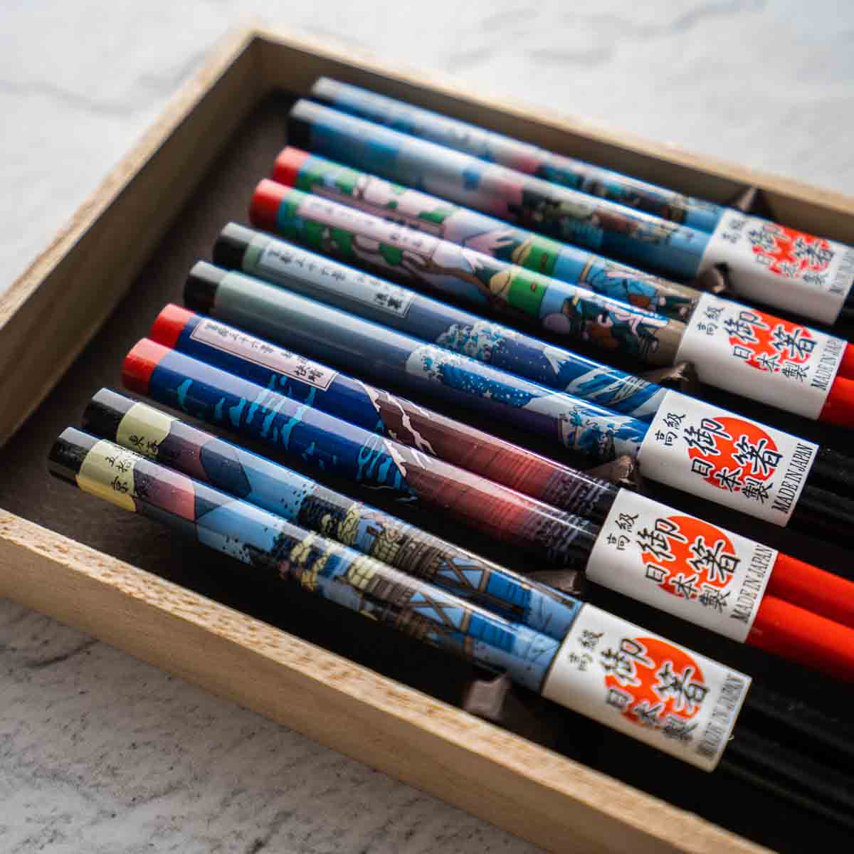 Chopstick Set of 5 - Mt Fuji - Image 2