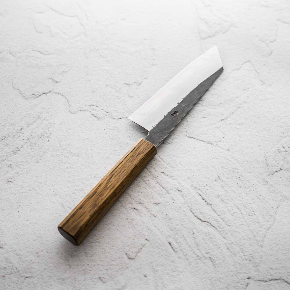 HADO Blue 1 Damascus Bunka 165mm - Oak - Image 4