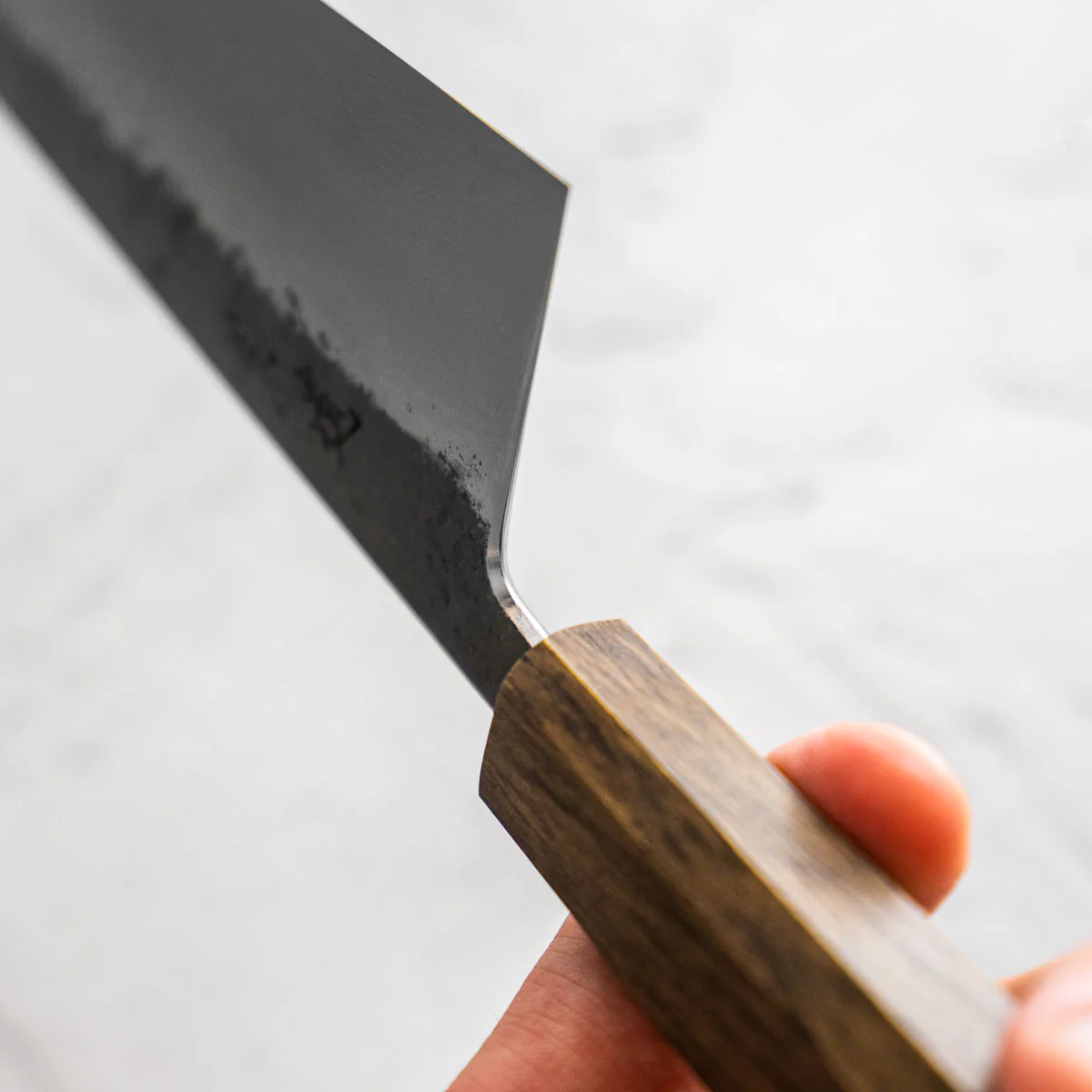 HADO Blue 1 Damascus Nakiri 165mm - Oak - Image 4