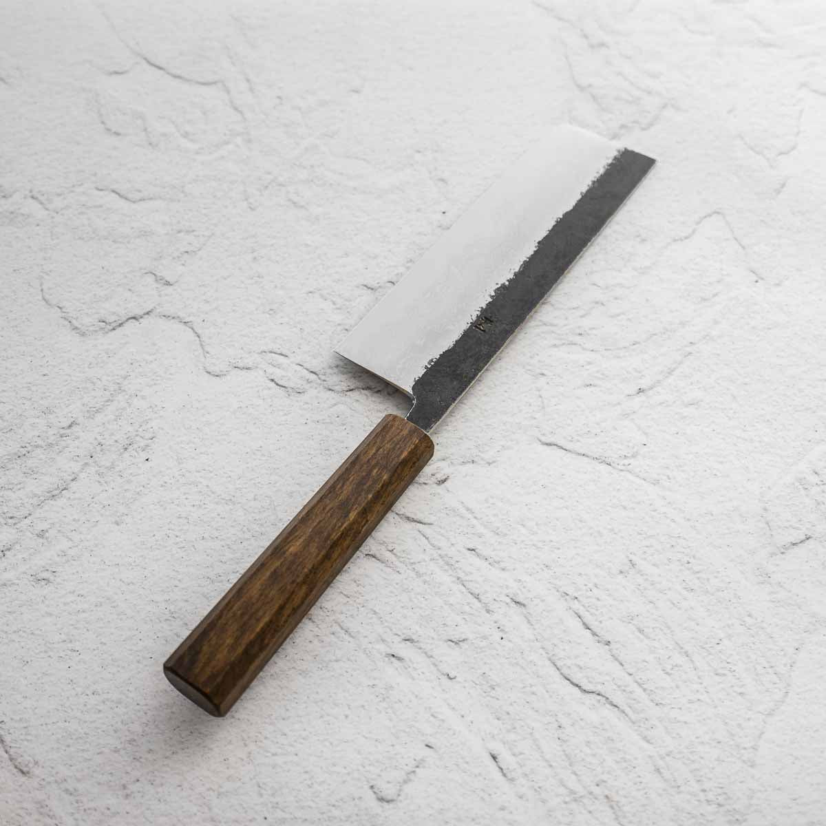 HADO Blue 1 Damascus Nakiri 165mm - Oak - Image 7