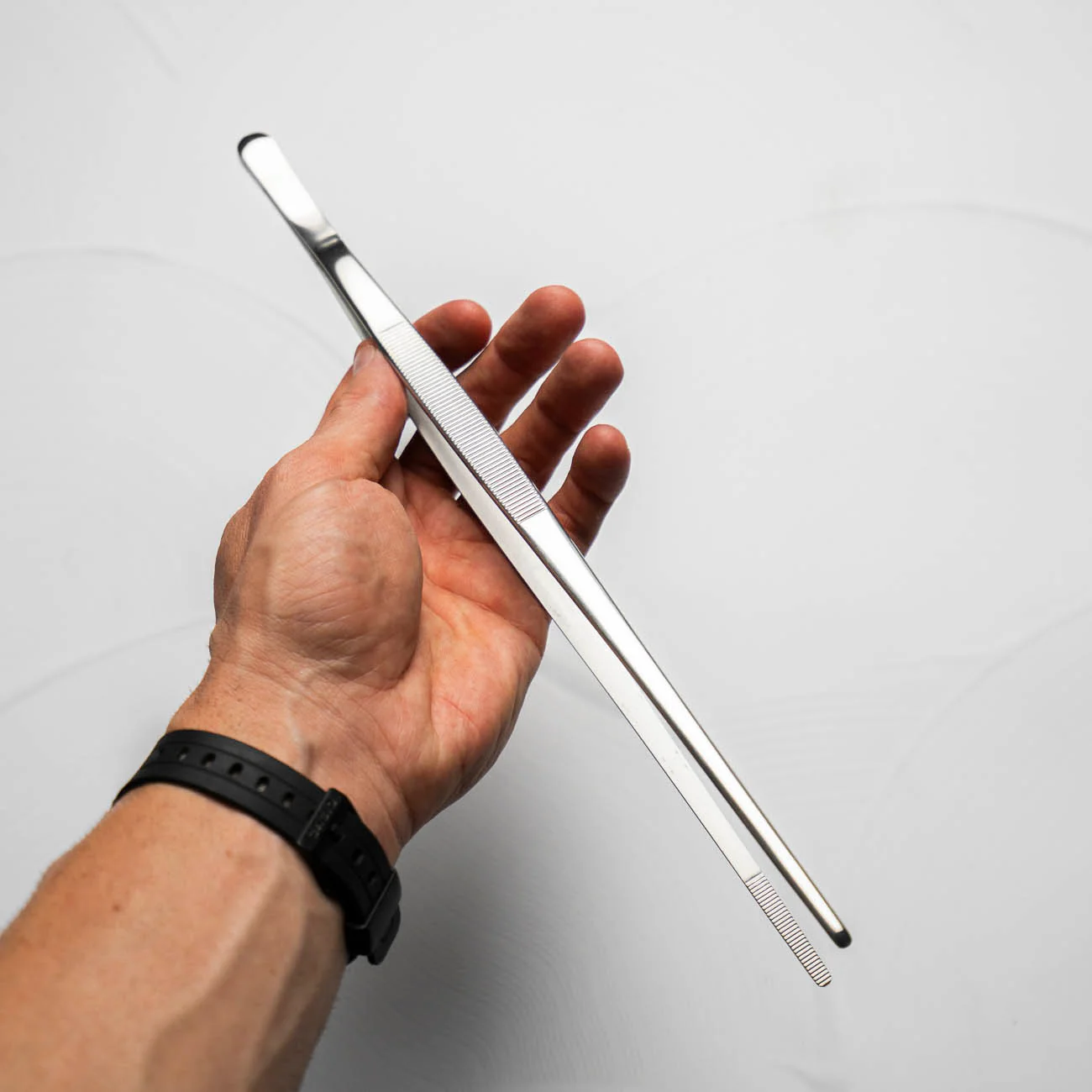 Long Plating Tweezer 30cm - Silver - Image 2