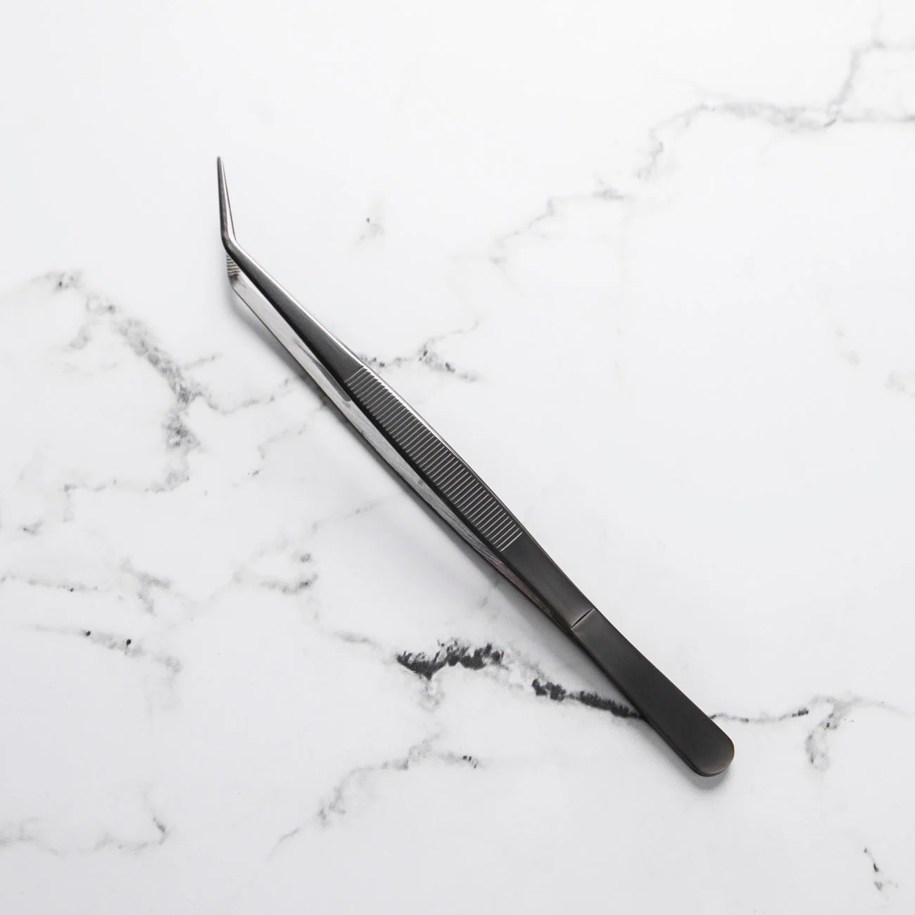 Curved Tip Plating Tweezer 20cm - Black - Image 2