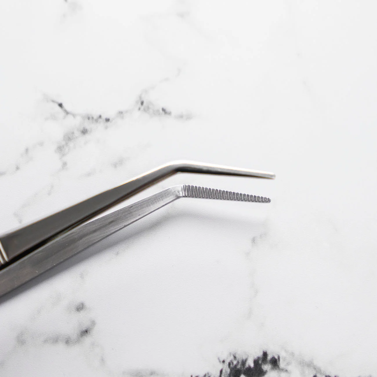 Curved Tip Plating Tweezer 20cm - Silver - Image 3
