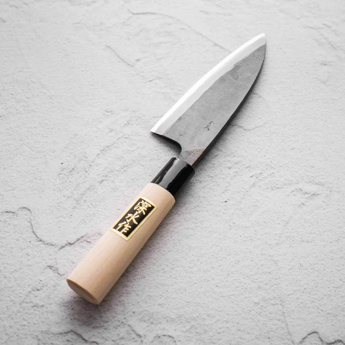 Fukamizu Double Bevel Deba 150mm - Image 4