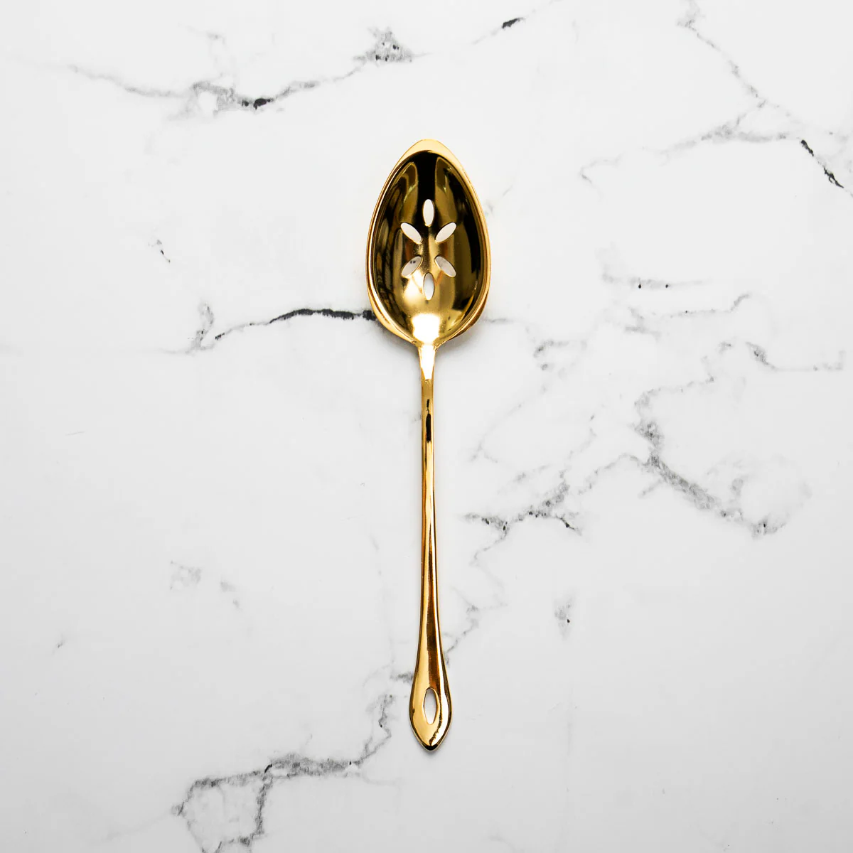 Gestura 00 Gold Slotted Spoon - Image 2