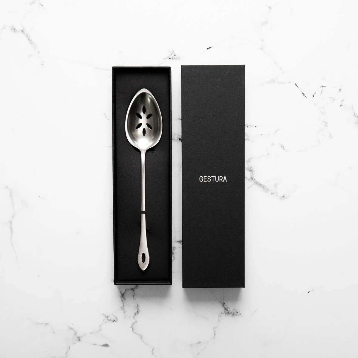 Gestura 00 Silver Slotted Spoon - Image 2