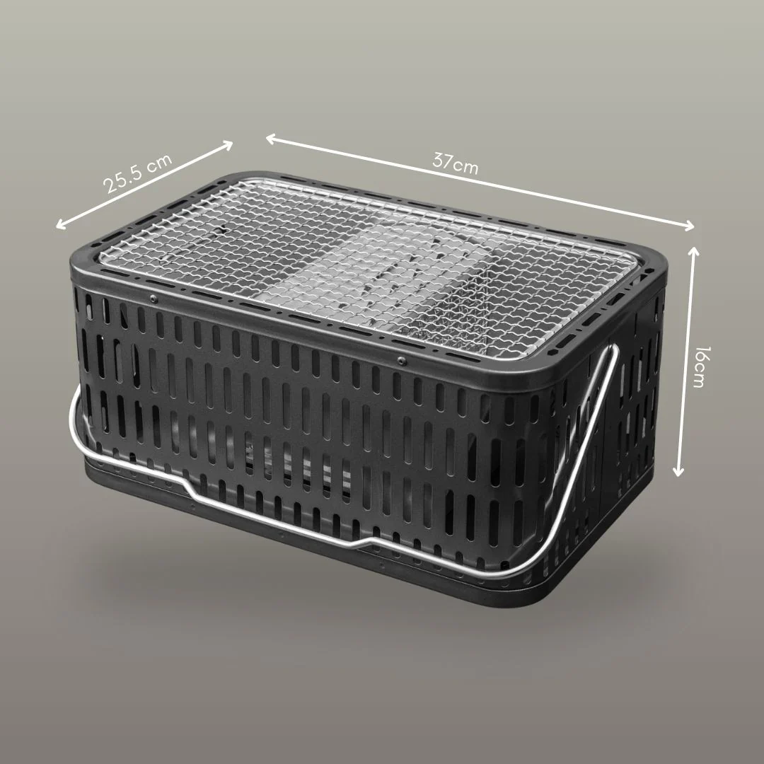 Green Life Tabletop BBQ Grill Double Walled - Dark Grey - Image 6