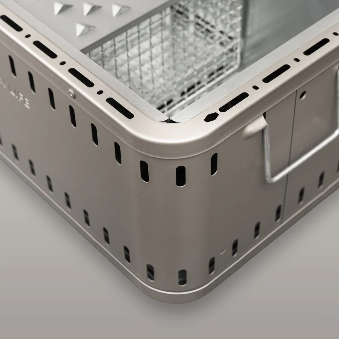 Green Life Tabletop BBQ Grill Double Walled - Light Grey - Image 5