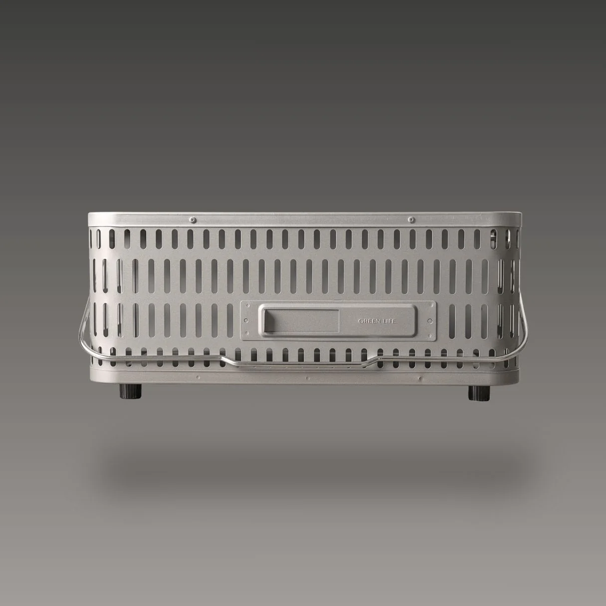 Green Life - Large Tabletop BBQ Grill Double Walled - Light Grey - Image 4