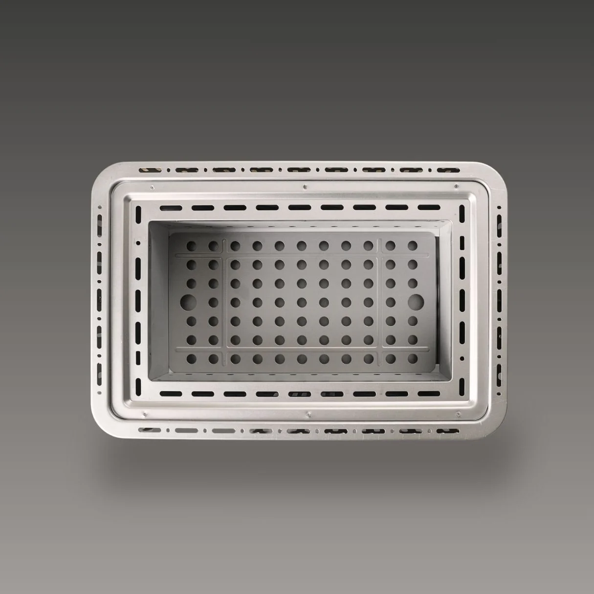 Green Life - Large Tabletop BBQ Grill Double Walled - Light Grey - Image 5