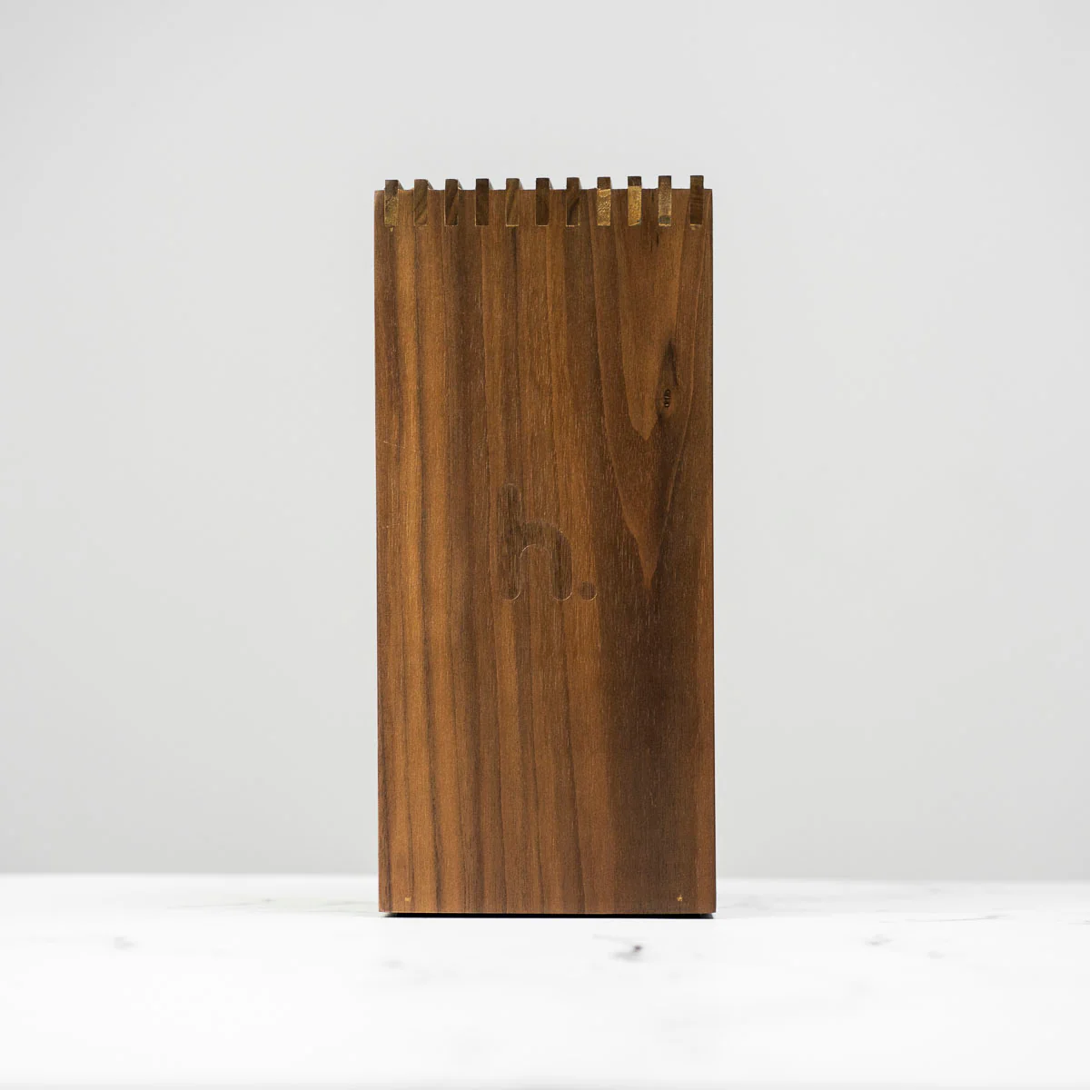 Habitat Slotted Benchtop Knife Block - Walnut - Image 5