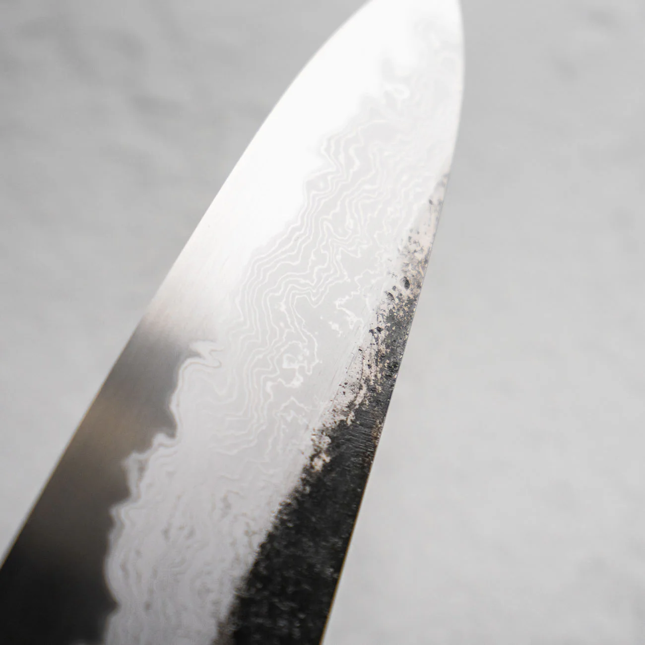 HADO Blue 1 Damascus Gyuto 210mm - Oak - Image 3