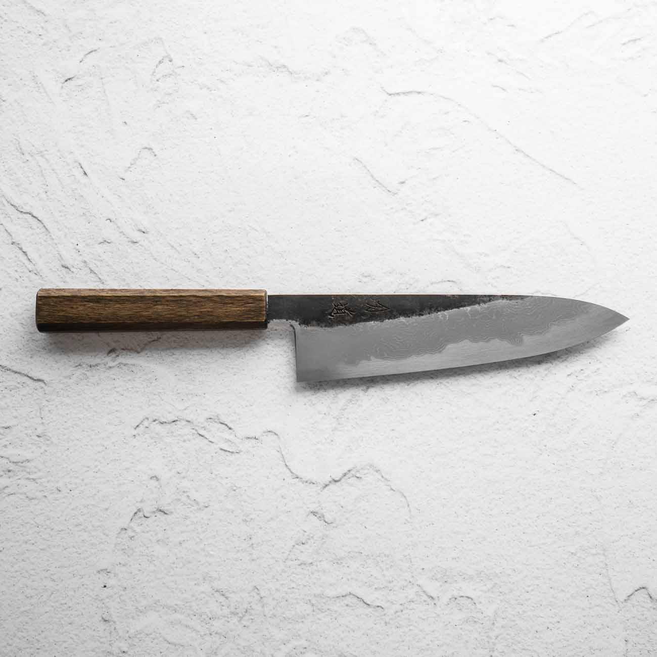 HADO Blue 1 Damascus Gyuto 210mm - Oak - Image 7