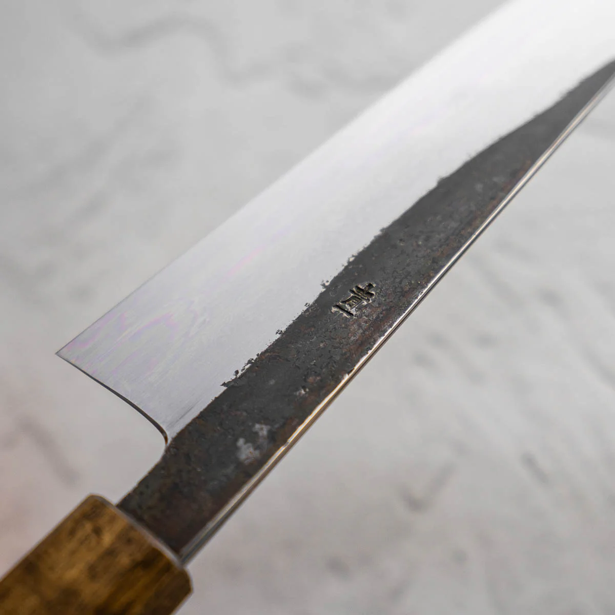 HADO Blue 1 Damascus Gyuto 240mm - Oak - Image 3