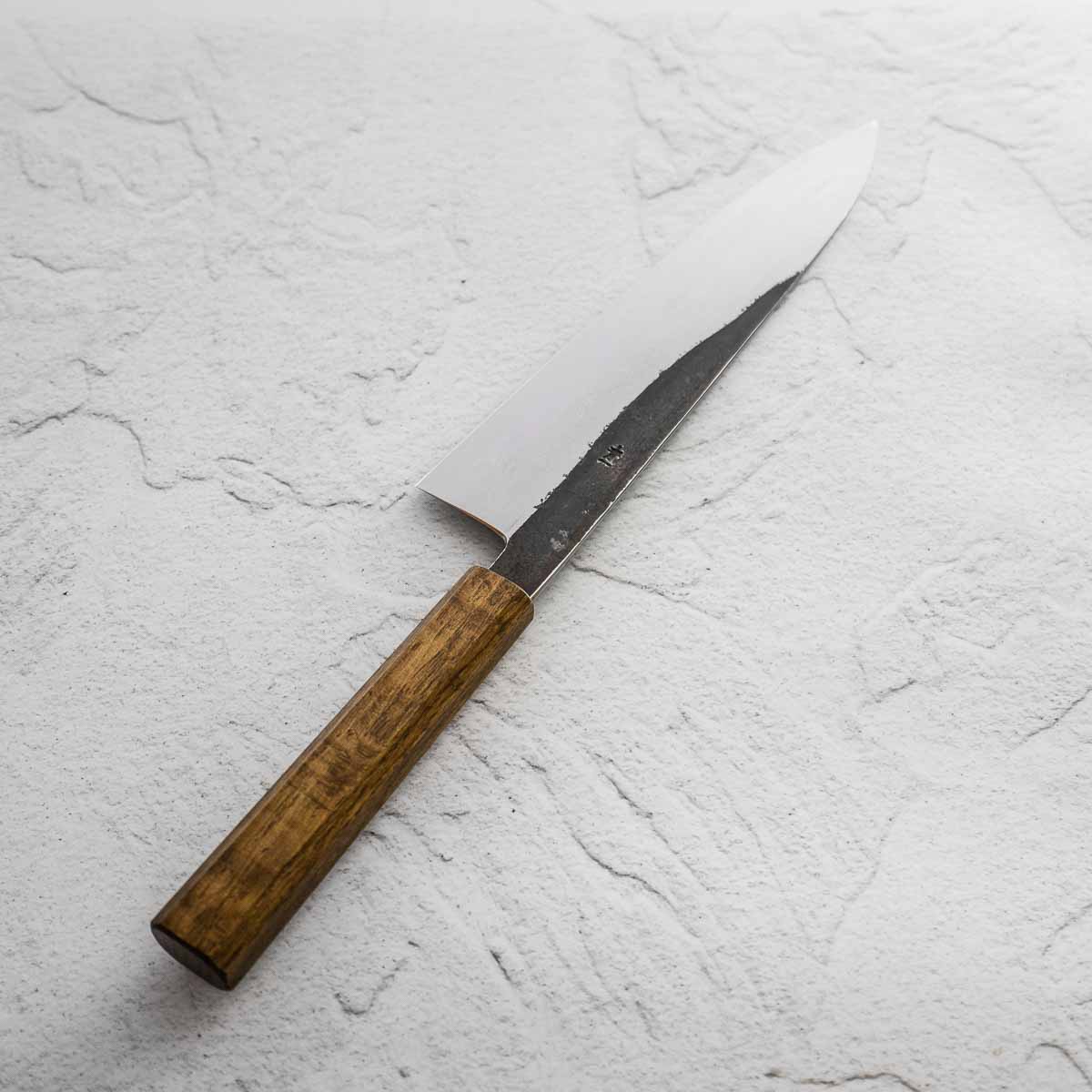 HADO Blue 1 Damascus Gyuto 240mm - Oak - Image 5