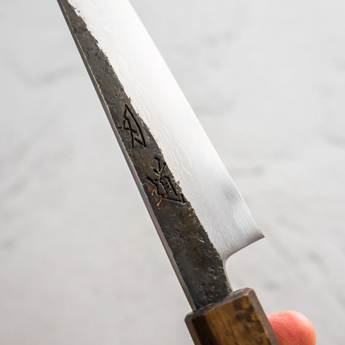 HADO Blue 1 Damascus Petty 150mm - Oak - Image 3