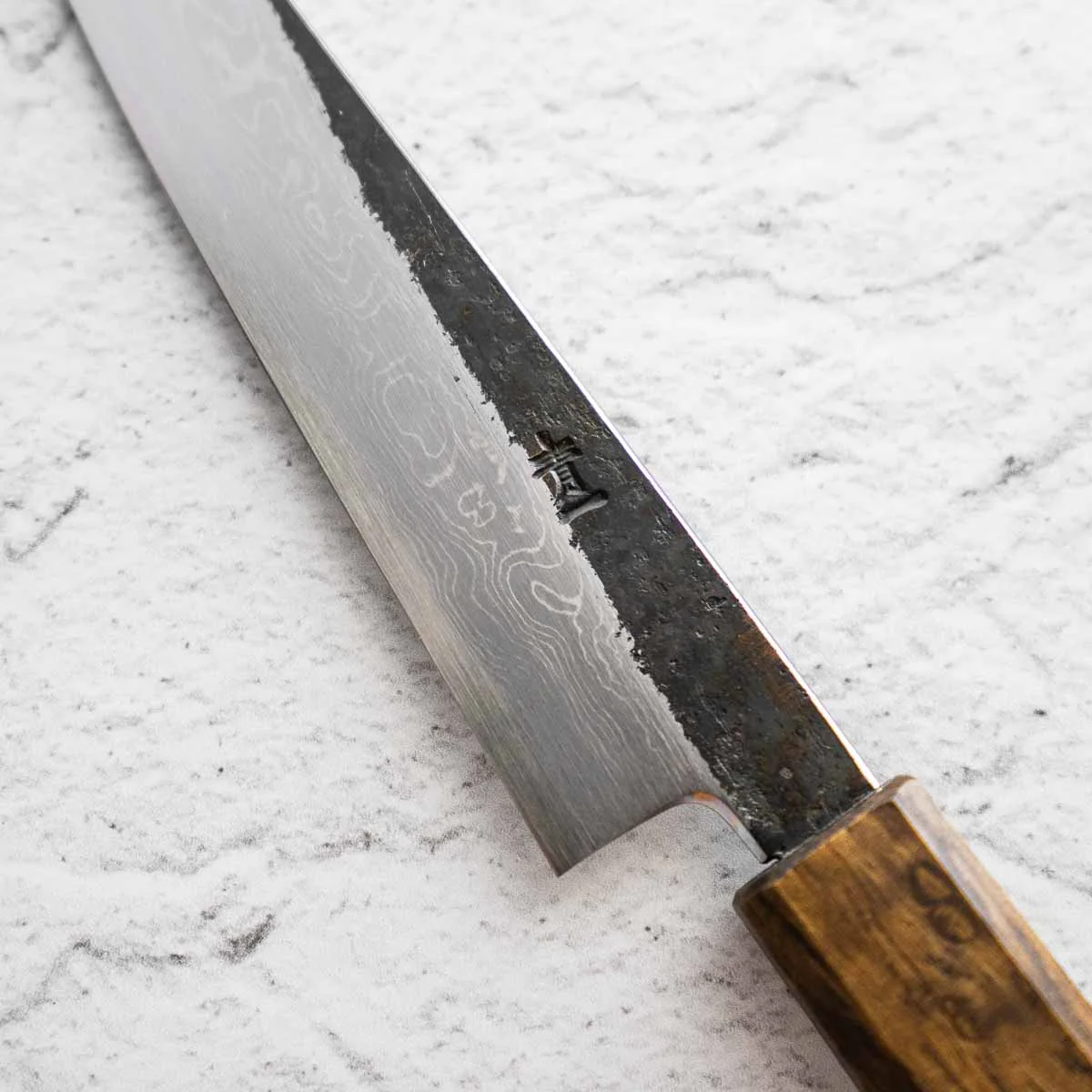 HADO Blue 1 Damascus Petty 150mm - Oak - Image 5