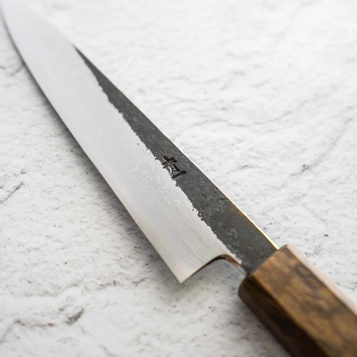 HADO Blue 1 Damascus Petty 150mm - Oak - Image 6