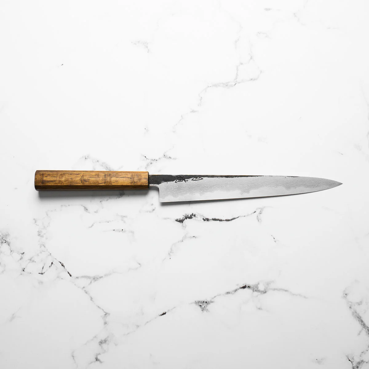 HADO Blue 1 Damascus Sujihiki 240mm - Oak - Image 3