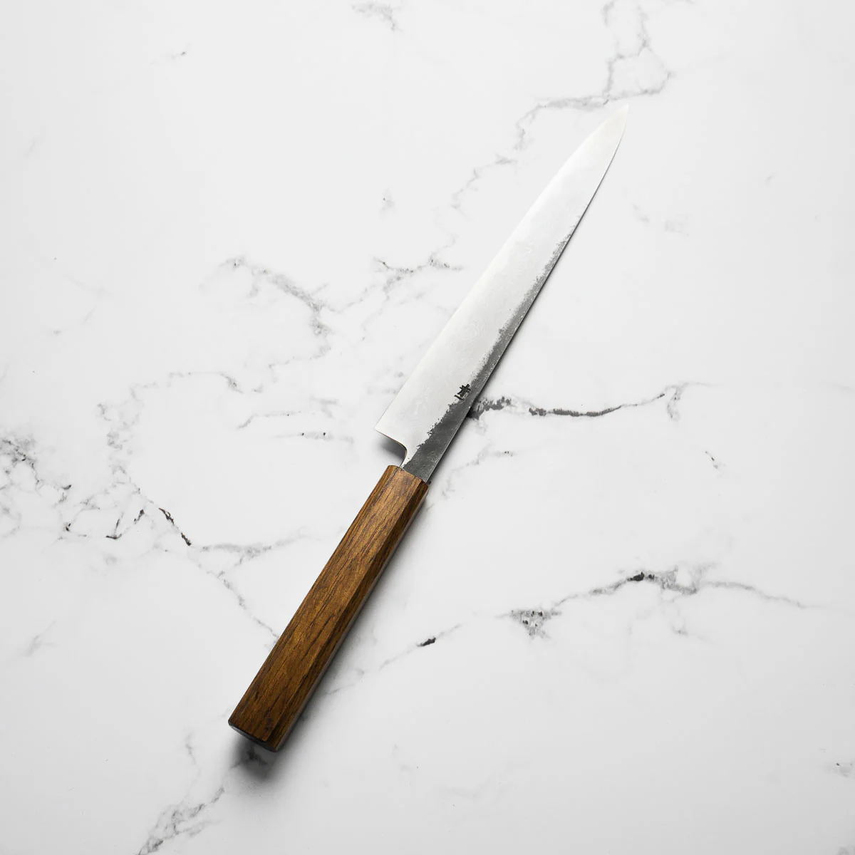 HADO Blue 1 Damascus Sujihiki 240mm - Oak - Image 5
