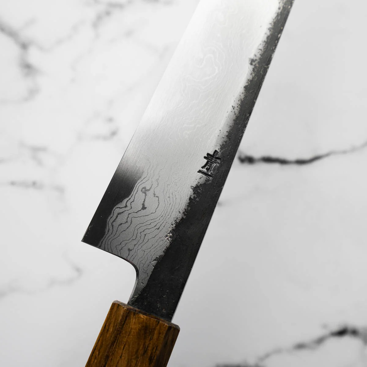 HADO Blue 1 Damascus Sujihiki 240mm - Oak - Image 8