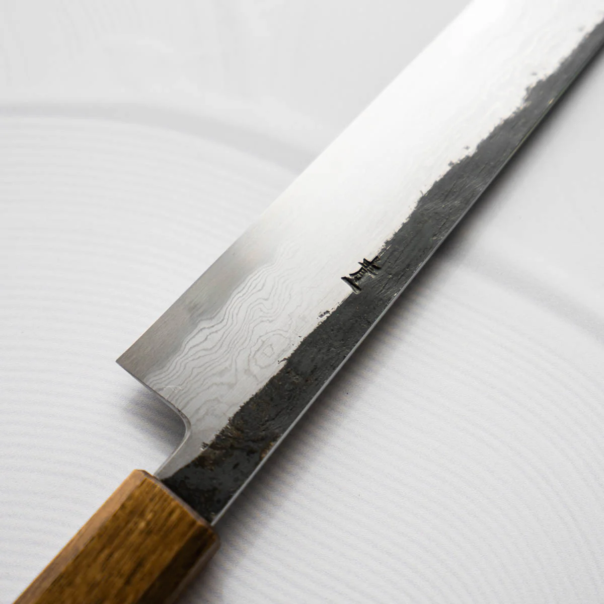 HADO Blue 1 Damascus Sujihiki 260mm - Oak - Image 7