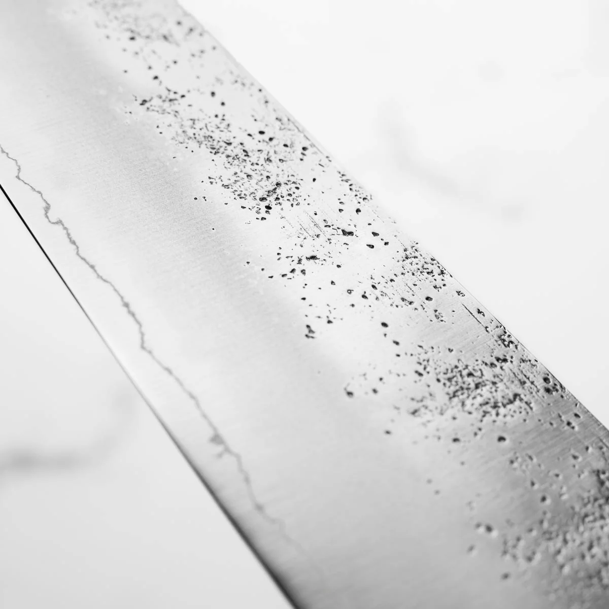 Hajimaru Ginsan Nashiji Kiritsuke Gyuto 205mm - Mono Bubinga - Image 5