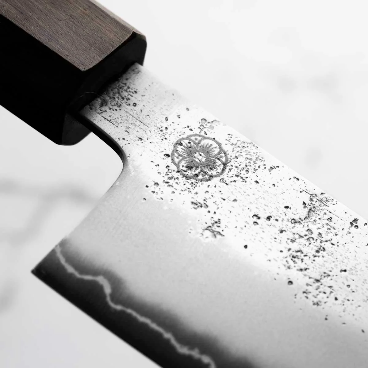 Hajimaru Ginsan Nashiji Kiritsuke Gyuto 205mm - Mono Bubinga - Image 6